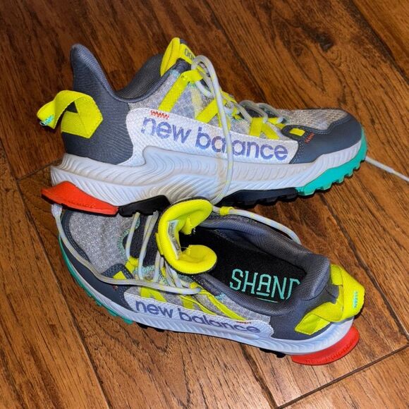 New Balance Shando Gray and Neon Sneakers - Picture 8 of 13